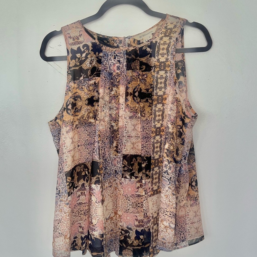 Women's Sleeveless Multicolor Top